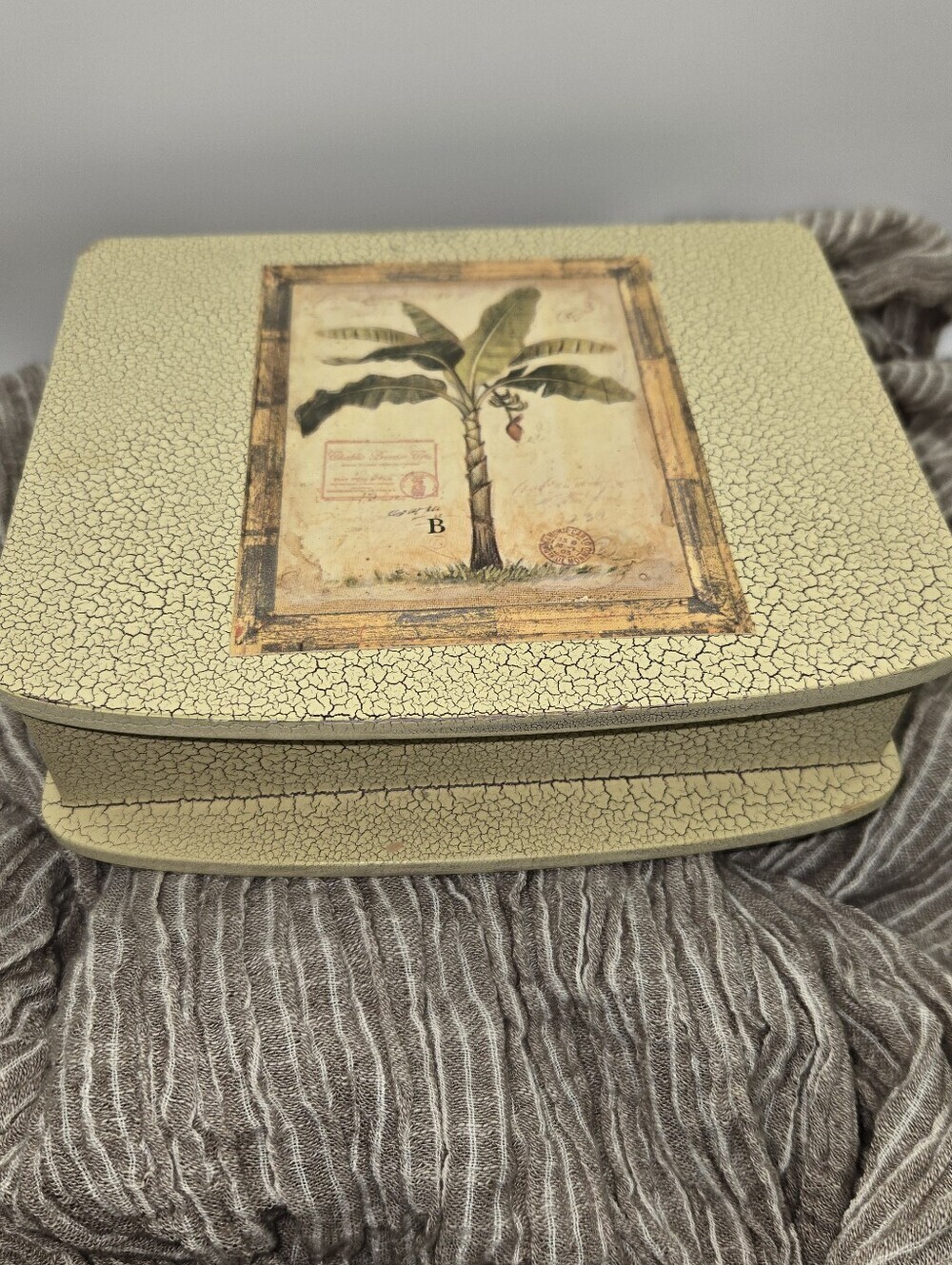Chad Barrett Art in Motion Palm Tree Note Card Box Empty Y2k